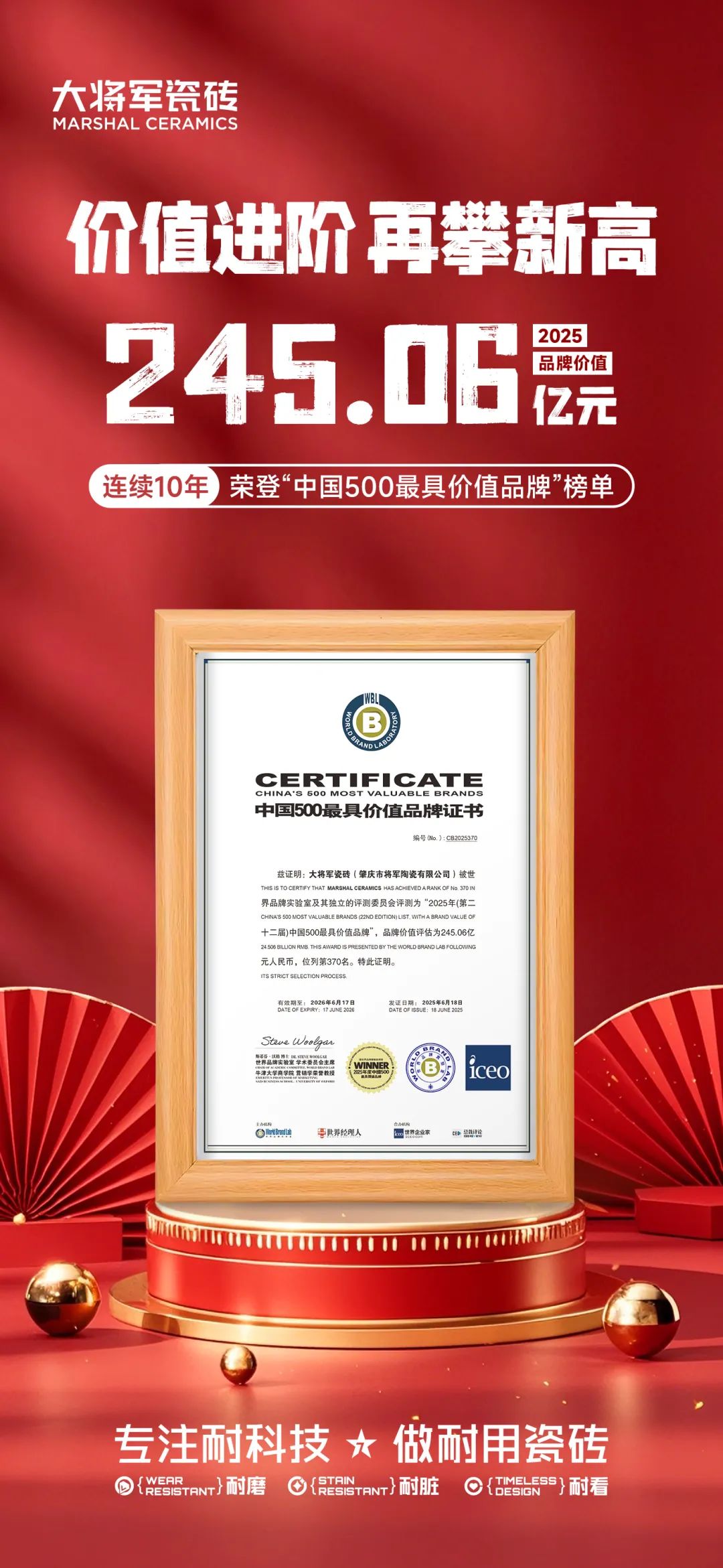 從三場(chǎng)行業(yè)盛會(huì )到四項權威大獎，大將軍瓷磚如何用“長(cháng)期主義”贏(yíng)得市場(chǎng)？(圖16)
